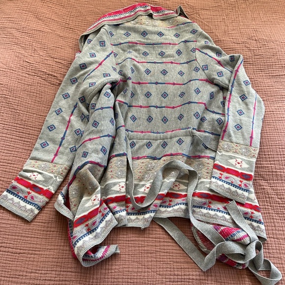 Gray Wrap Sweater - Picture 2 of 3